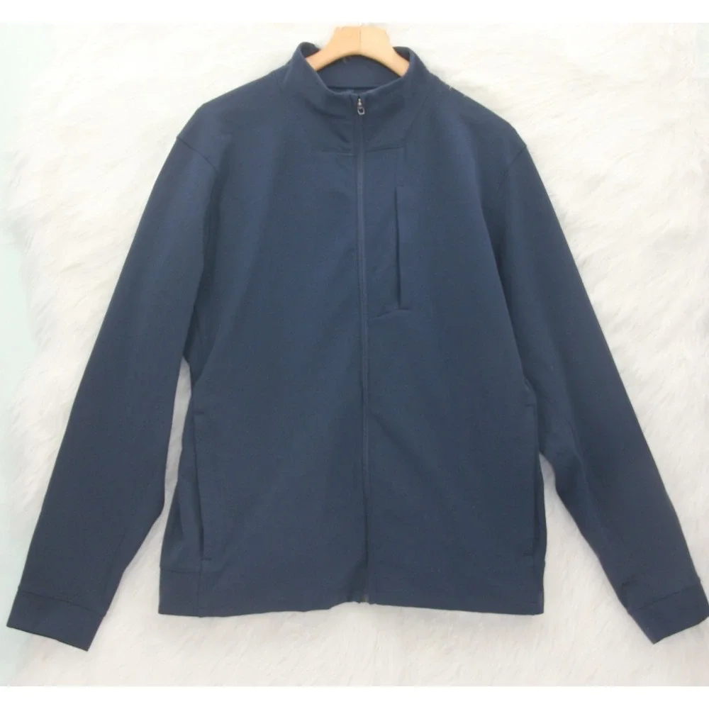 Lululemon Athletica True Navy Blue Sojourn Lightweight Jacket Men's Size XXL